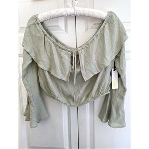 Amuse Society Boho Off Shoulder Cafecito Top